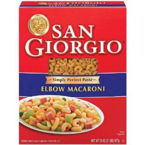 San Giorgio Elbow Macaroni 35, 16 oz (Pack of 12)  Grocery 