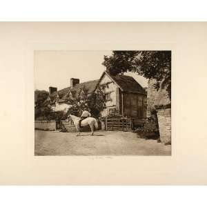 1892 Photogravure House Mary Arden Wilmcote England 