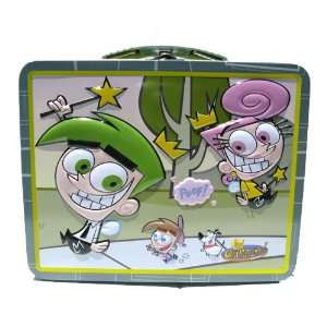  Fairy Odd Parents Green Metal Girls Tin Lunch Box Toys 