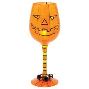Lolita Halloween Pumpkin Potion Wine Glass:  Kitchen 