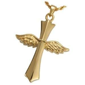  Cremation Jewelry Winged Cross