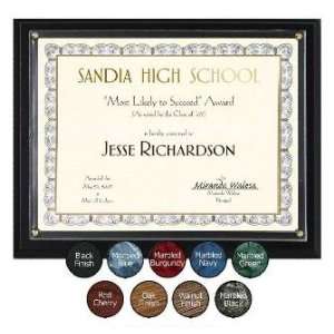  Slide in Certificate Wall Plaque (Red Cherry Finish 
