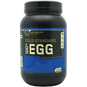  Optimum Nutrition 100% Egg Protein, Rich Chocolate, 2 lbs 