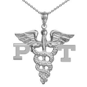 NursingPin   Physical Therapy PT Graduation Charm with Necklace in 