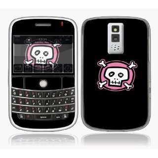 BlackBerry Bold 9000 Skin   Pink Crossbones~ Decal Sticker