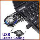   Blue LED USB Air Extracting Cooling Fan Cooler for Notebook Laptop