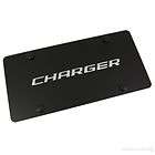 Dodge CHARGER Name Badge on Black License Plate  New