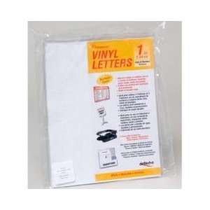  1 Inch White Vinyl Letters Case Pack 102 