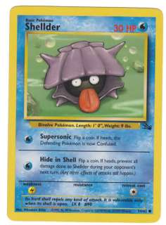 Shellder Common Pokemon Card Fossil Series 54/62  