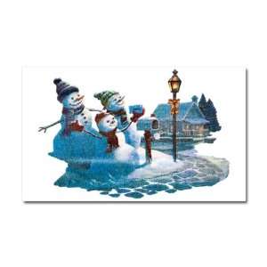  Car Magnet 20 x 12 Christmas Snow Men Mailing Santa Claus 