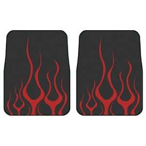 DUB Impact Collection Flame Floor Mats universal; red flame black mat