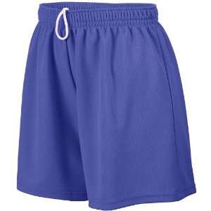 Augusta Sportswear Ladies Wicking Mesh Short PURPLE W2XL