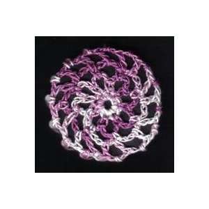   Purple Multi Hair Net Crocheted Hair Bun Cover  MINI 