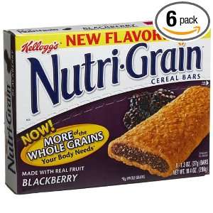 Kelloggs Nutri Gain Blackberry Cereal Bars, 10.4 Ounce Boxes (Pack of 