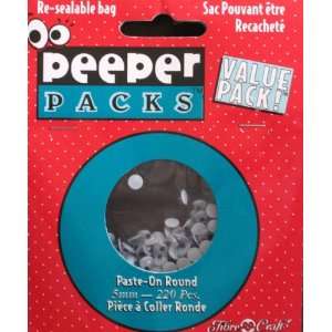  Fibre Craft Peeper Packs Paste On Round Eyes Toys 