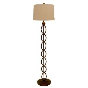   , Bronze Metallic Loop Floor Lamp 60 Inch Height