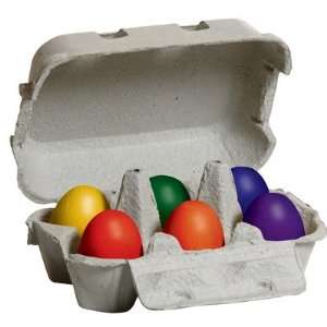  Wooden Eggs with Carton Colored: Toys & Games