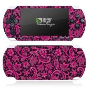  Design Skins for Sony PSP 3004 Slim & Lite   Dark Pink 