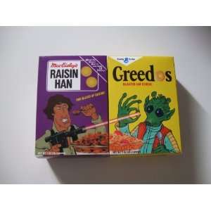   Wars Celebration V Greedos and Raisin Han Cereal Boxes, Set of Two