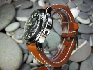 24mm COW LEATHER STRAP Band Fit PANERAI 24 mm Buckle L  