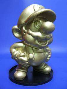 Super Mario Bros Gold Statue Figure Nintendo Game Japan Limited Promo 