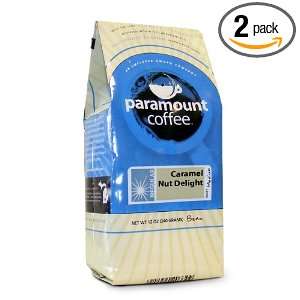 Paramount Coffee Caramel Nut Delight, Bean, 12 Ounce (Pack of 2 