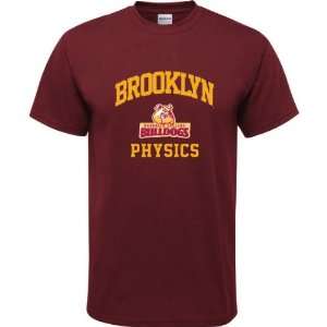  Brooklyn College Bulldogs Maroon Youth Physics Arch T 