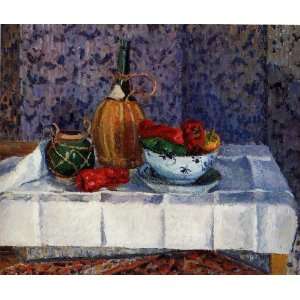 Oil Painting Still Life with Spanish Peppers Camille Pissarro Hand P
