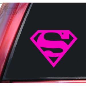  Superman Vinyl Decal Sticker   Hot Pink: Automotive