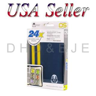 24X Game Card Carry Case Bag Pouch for Nintendo DS Blue  