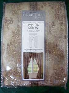 Croscill Pole Top Drapery, Curtains Panels Plum Newhill  