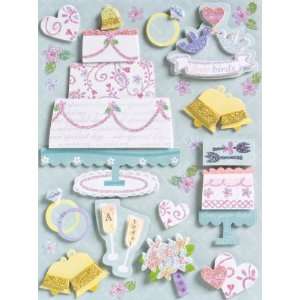  Brenda Walton Grand Adhesions Embellishments Wedding Cake 