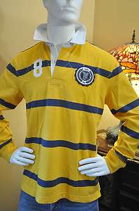 TOMMY HILFIGER MENS CRESTED RUGBY SHIRT LS Sz M NWT  