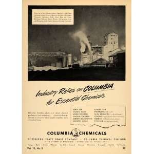   Glass Co. Columbia Plants Ohio   Original Print Ad