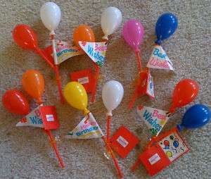 72 x Party Decoration Balloon Cake Toppers * BRAND NEW  