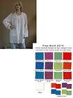 FLAX 10 Bold POCKETED COVER Linen Tunic/Top 3G/3X U PIK Color NEW