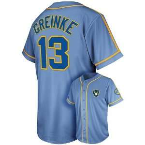   Brewers Zack Greinke Cooperstown Tradition Jersey: Sports & Outdoors