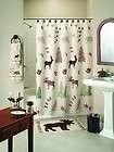 Silhouette Lodge Fabric Bathroom Shower Curtain