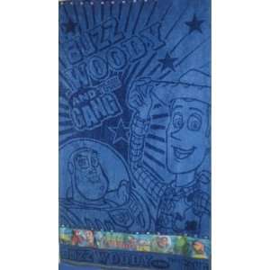 Disney Beach Towel ( Buzz Woody and the Gang) (blue 