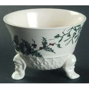   Folk Art Classical Christmas Footed Bowl, Fine China Dinnerware