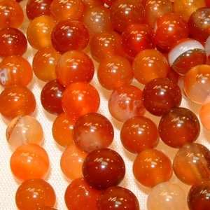  Carnelain 8mm Round Natural Beads Arts, Crafts & Sewing
