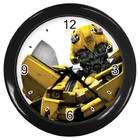   Collectibles Black Wall Clock of Transformers Bumblebee Head Shot