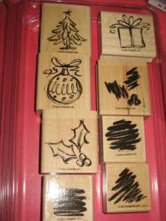 STAMPIN UP SEASONS SKETCHES RUBBER STAMP  