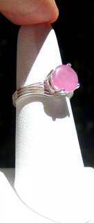 8ct.Montana PINK Cab/Faceted Certified Sapphire Ring  