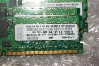 63 Units of Samsung 1GB 1Rx4 PC2 3200R 333 10 C1 memory  