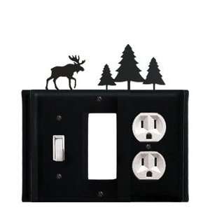  Moose and Pine Trees   GFI, Switch, Outlet Electric Cover 