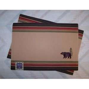 Kay Dee Bear Embroidery Placemat Set