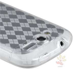  For HTC T Mobile myTouch 4G TPU Case , Clear Argyle: Cell 