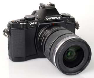 NEW Olympus OM D E M5 Camera Black + M.ZUIKO 12 50mm f3.5 6.3 EZ Lens 
