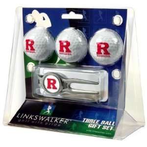  Rutgers Scarlet Knights 3 Golf Ball Gift Pack w/ Kool Tool 